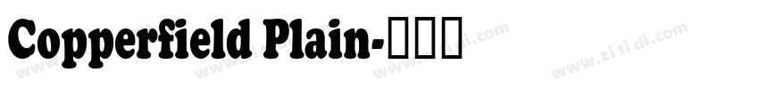 Copperfield Plain字体转换